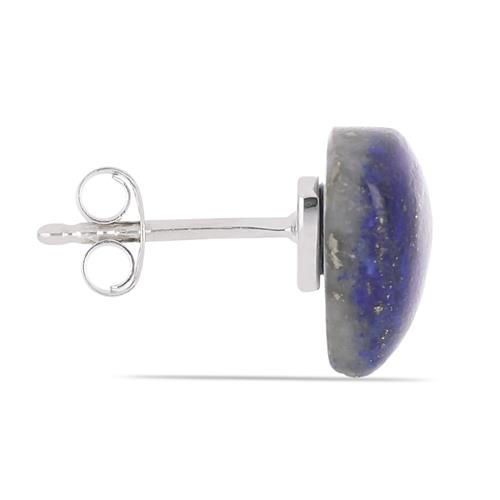 BUY 925 SILVER LAPIS LAZULI SINGLE STONE EARRINGS